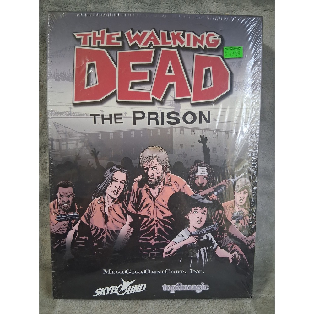 The Walking Dead The Prison Board Game MegaGigaOmniCorp Skybound New Sealed Flaw